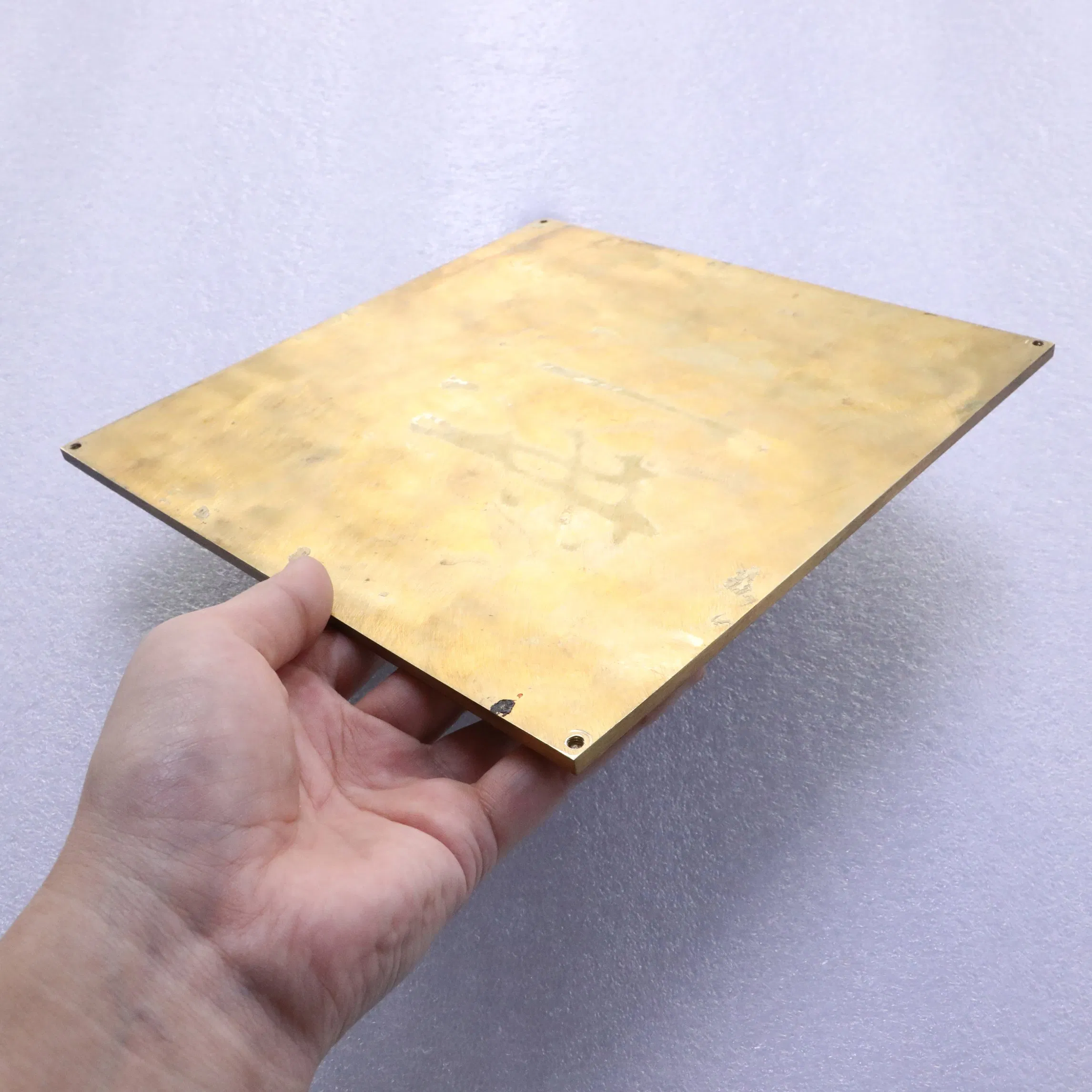 Brass Relief Sign Plate with Letter and Image on Face