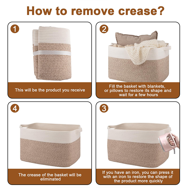 Hot Selling Room Decoration Blanket Storage Collapsible Laundry Basket