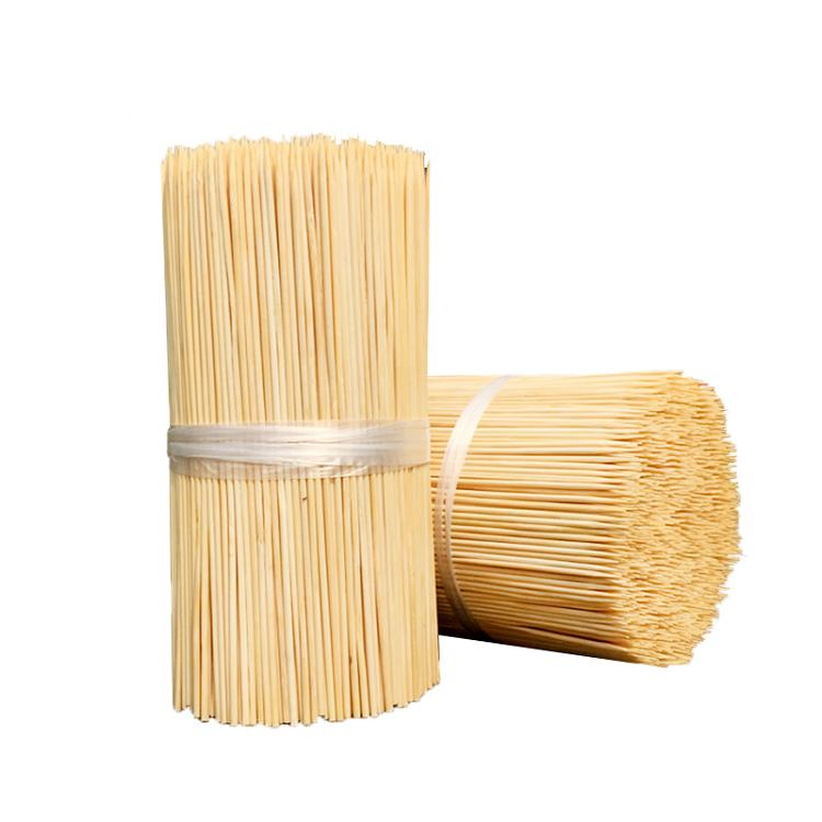 Factory Sale Barbecue Sticks Disposable Round Bamboo Skewer for BBQ