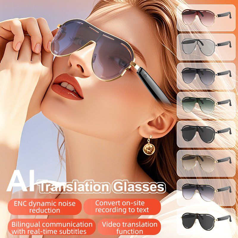 Умные очки с переводчиком и гарнитурой Ai Sunglasses
