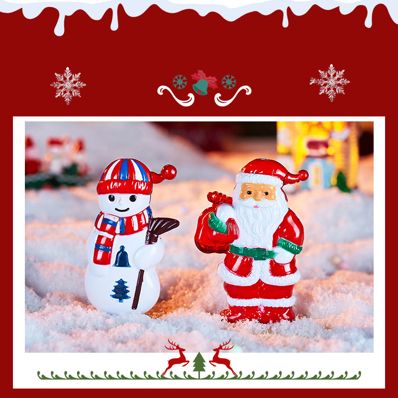 Mini Exquisite Cartoon Snowman Santa Claus Metal Lighter Christmas Gift