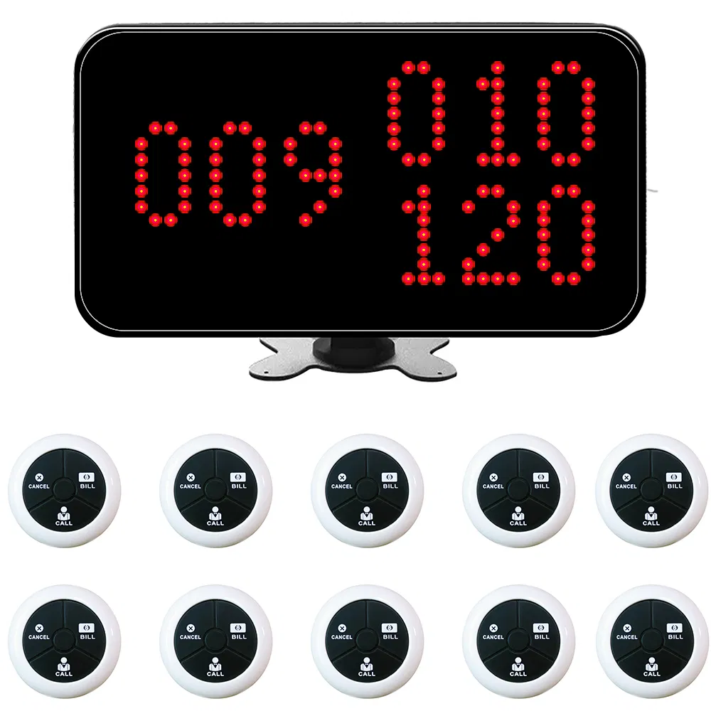 Restaurant Service Call Button Wireless Button Wireless Call Bell System