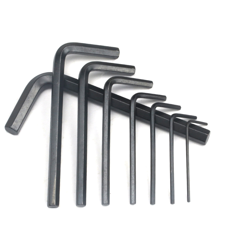 Nickel Plated Hex Wrench with Flat End 1.5 to 19mm Screw Nut Fasteners Spanner Hand Tools Manufacturer Allen Key
