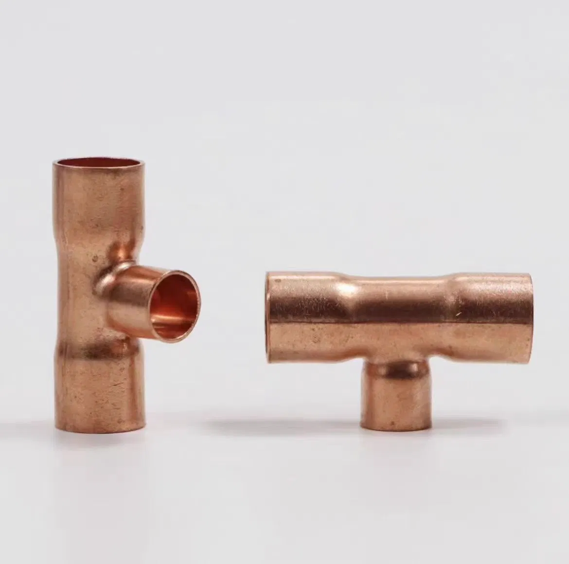 Durable Copper Tee Connector for Air Conditioning Systems