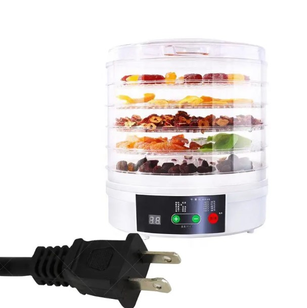 Home Digital Electric Food Dehydrator with Timer and Function Buttons