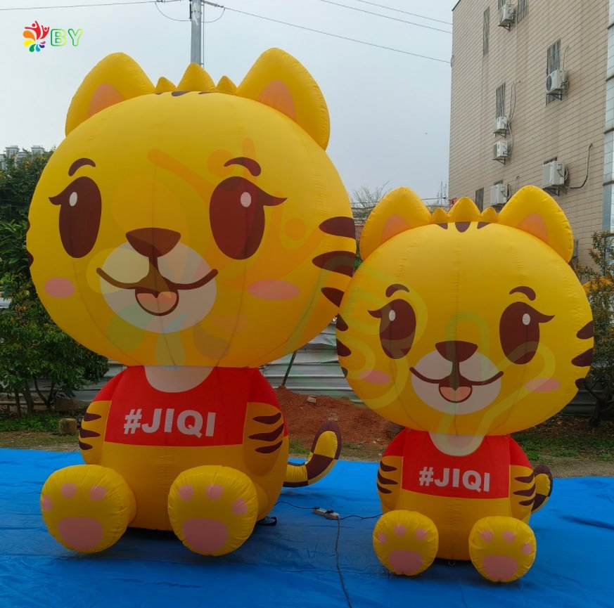 Custom Giant Inflatable Animal Cartoon Advertising Big Cat Inflatables Cartoon