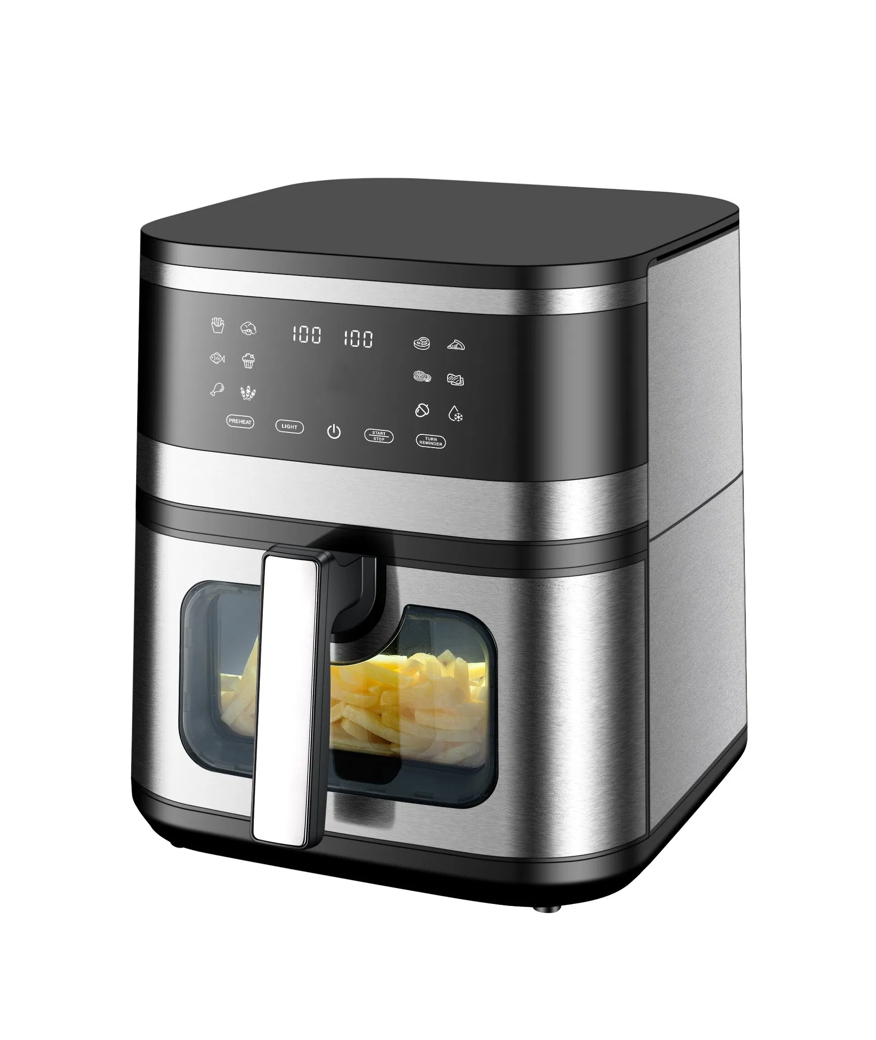 Visible and Invisible Air Fryer Freidora De Aire Food Processor Home Appliance