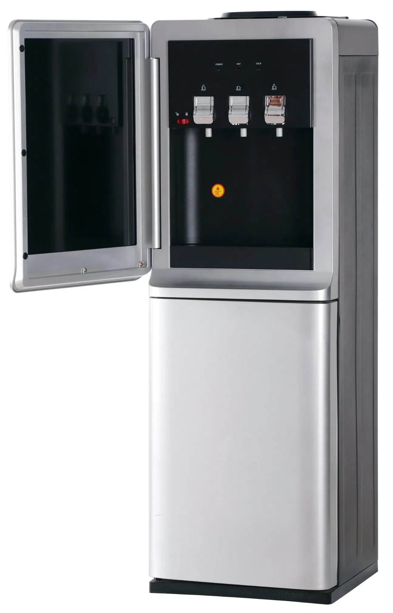 Напольный кулер с компрессором для горячей и холодной воды