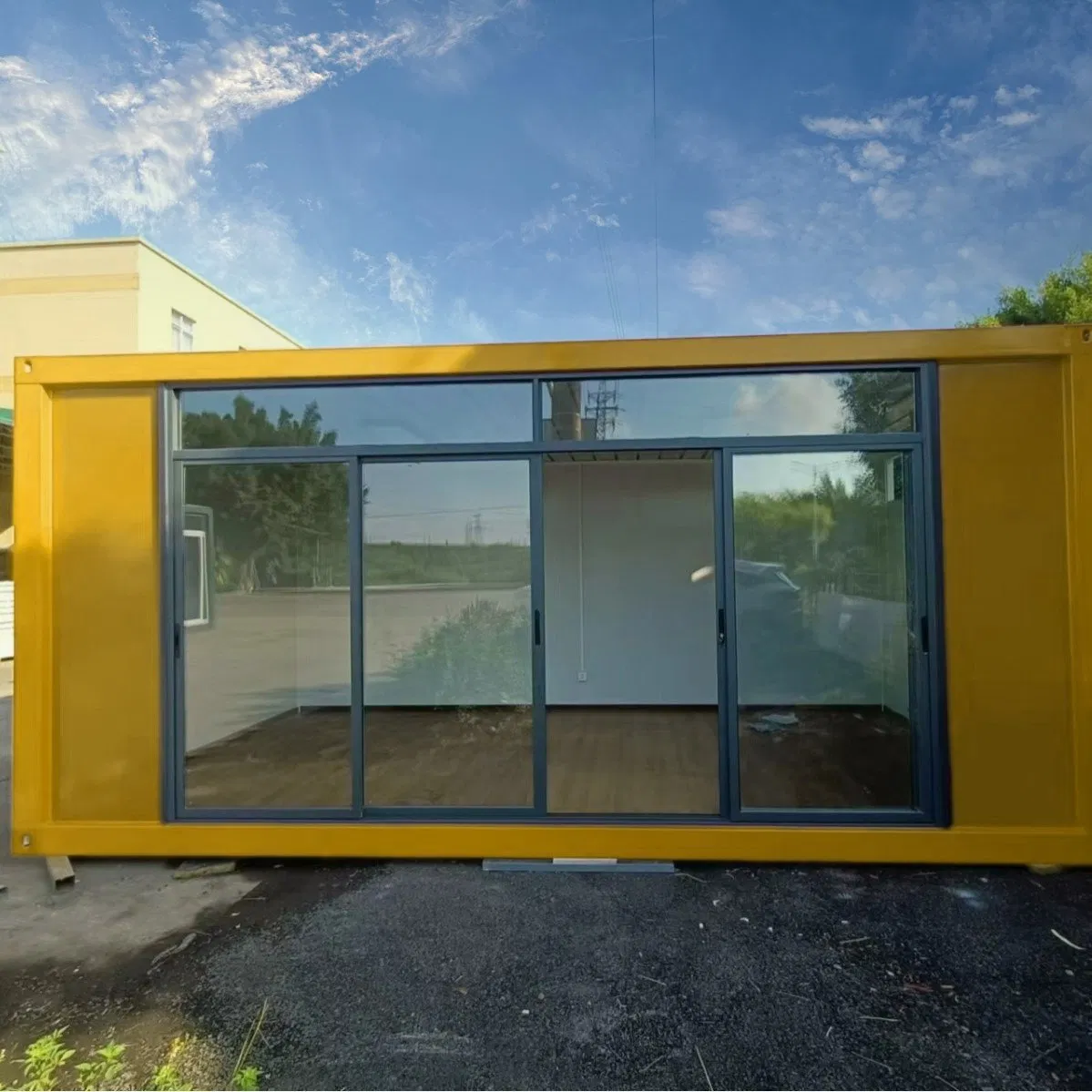 Innovative Prefab Steel Office Building with H-Beam and Sandwich Panels