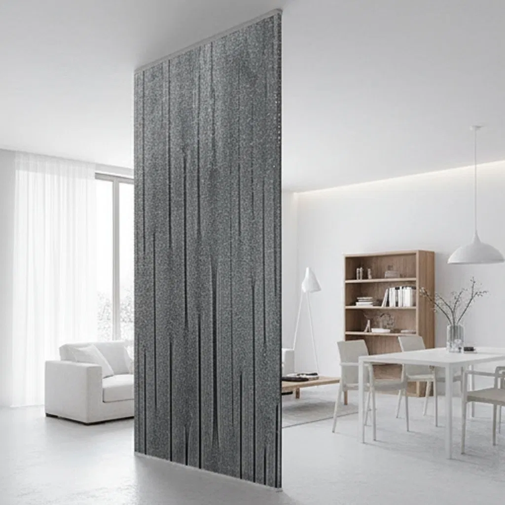 Textured Fabric Glass Fluted Ripple Glass for Interior Door/Wall Cladding/Partition