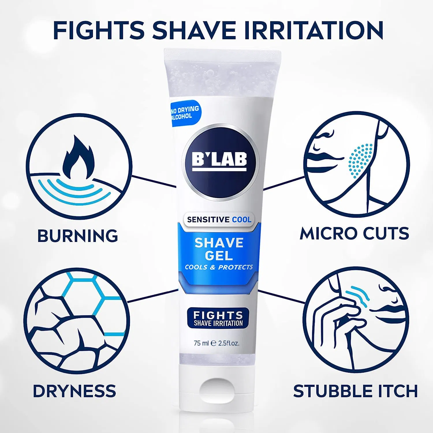 Private Label Moisturizing Skin Shave Gel for Men