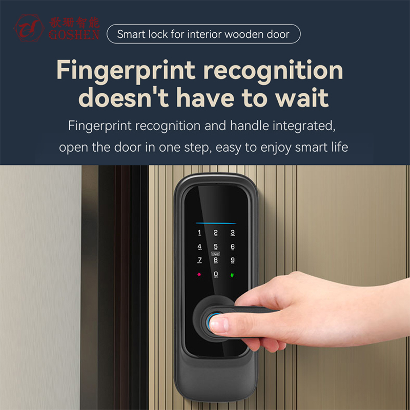 Electronic Front Smart Door Lock 3D Face Recognition Smart Door Lock Electric Digital Fingerprint Smart Door Lock