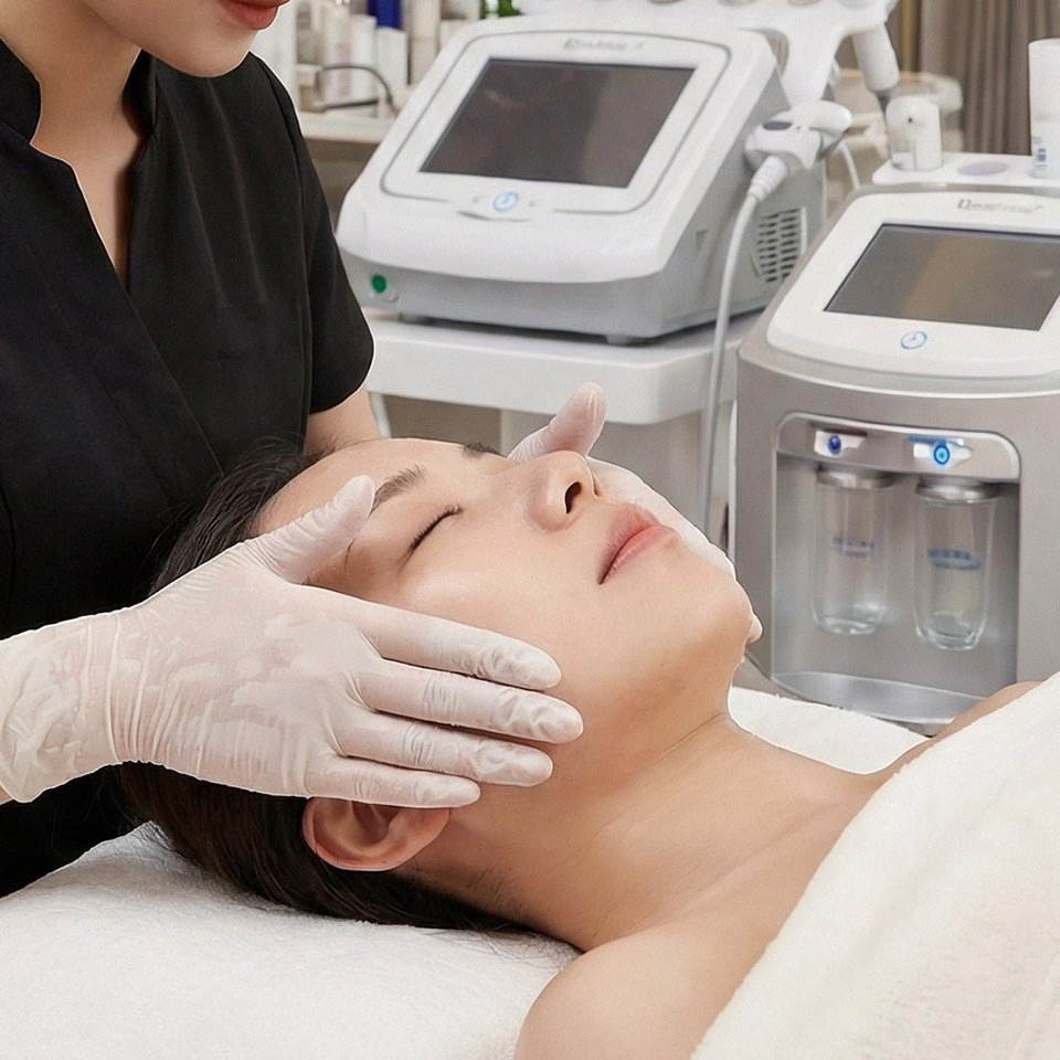 Fingertip Textured Light Blue Nitrile Gloves