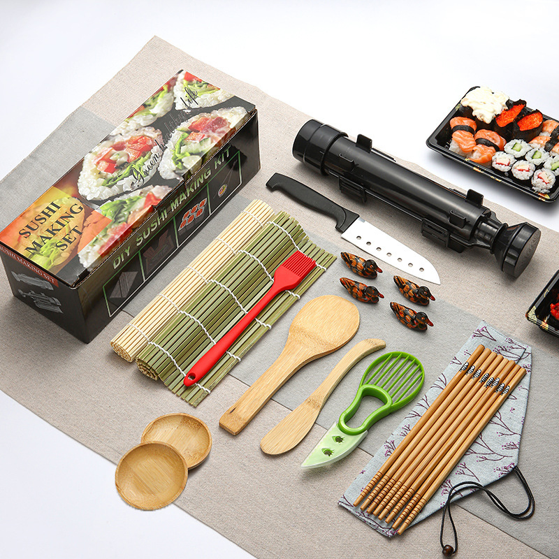 Wholesale Price OEM Manufacturer Home DIY Bazooka Rolling Bamboo Sushi Making Kit Sushi Making Set