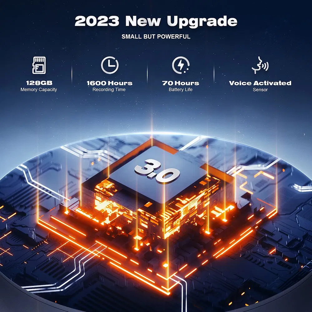 1.6-Inch Lightweight Design Portable Recorder with Built-in 440mAh Lithium Battery