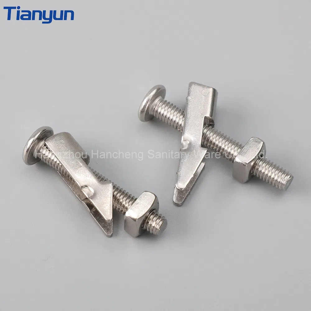 Modern Seat Cover Fastener Stainless Steel Screw Toilet Accessories for Bathroom and Hotel Use