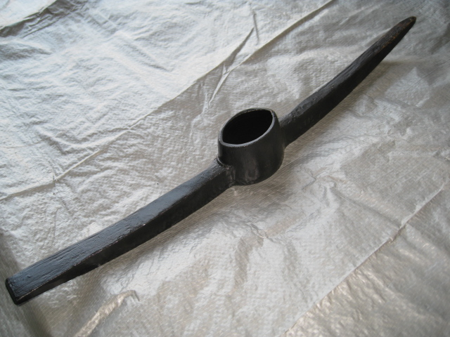 Black Pickaxe and Machine Make Shovel and Hoe