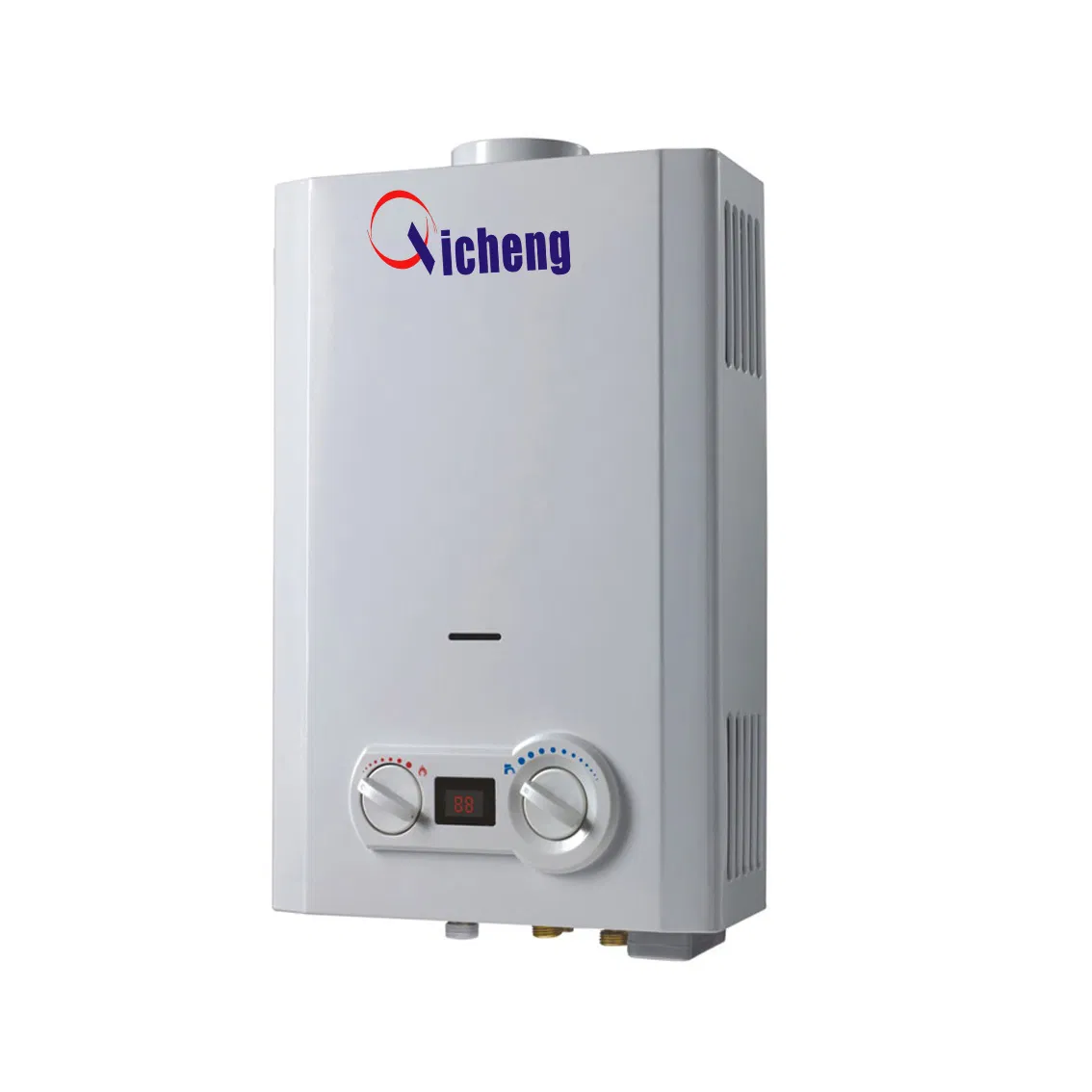 Flue Type Battery Starting Gas Water Heaters White Coated Panel 5.5L
