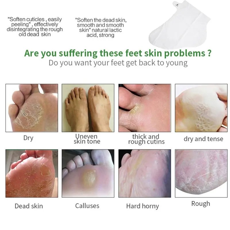 Bamboo Vinegar Exfoliating Foot Mask Nourishing Tender Foot Mask