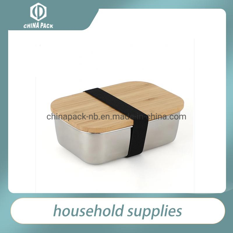 Leakproof 304 Stainless Steel Bento Kids Tiffin Lunch Box with Bamboo Lid