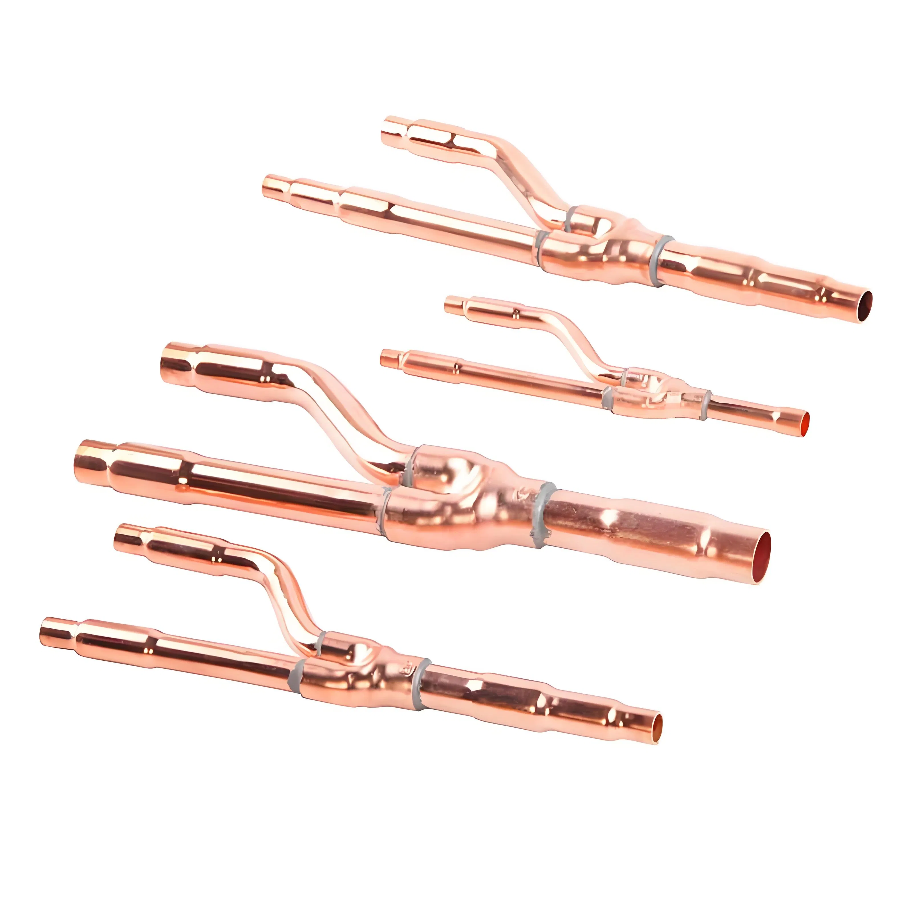 Customized HVAC Fitting Refrigeration and A/C Copper Branch Pipes
