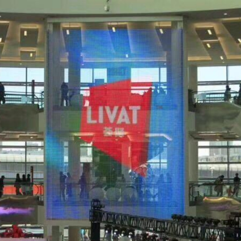 High Refresh Rate 3840Hz P2.6 Seamless Video Performance Transparent LED Display