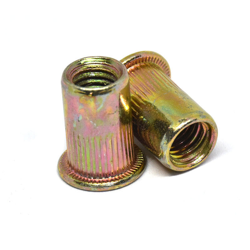 Custom Inlaid Inverted Cap Flat Head Vertical Grain Rivet Nut Countersunk Head Rivet Nut