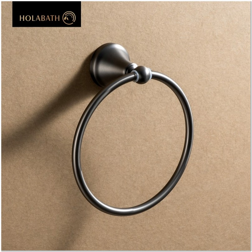 Tempered Steel Towel Ring Rustproof Bathroom Wall Fixture Durable Stainless Hardware Organizer
