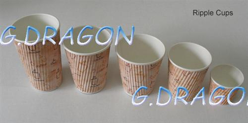 Бумажные стаканы для напитков 3-32 унции с крышками