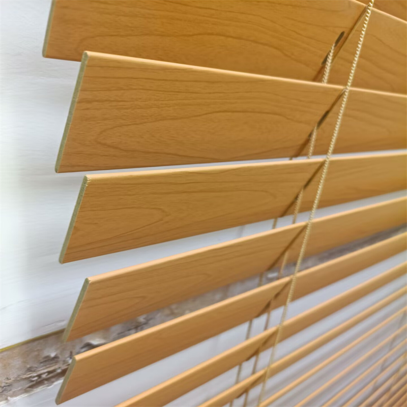 Factory Wholesale Custom Sizes 25mm 35mm 50mm Wooden Blind Curtain Cord Venetian Faux Basswood Blinds