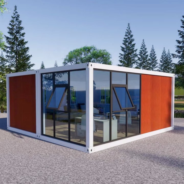 Factory Hot Sale Prefab Flat Pack Home Unit Indonesia Modular Contain Hous Prefab Garage 20FT Container Flat Pack House Price