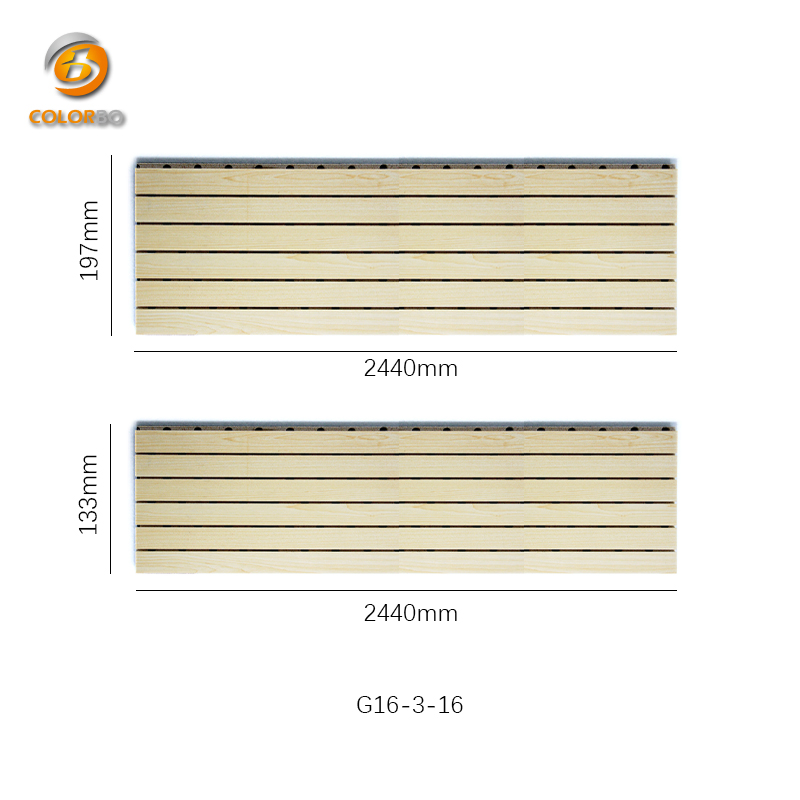 Soundproof Wooden Grooved Acoustic Panel for Studio Recording Device