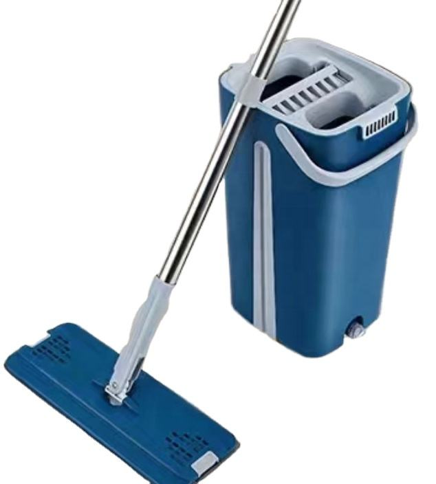Hot Sale Single-Drive Flat Mop with Durable Bucket Household Mini Cleaning Supplies for Floor Cleaning