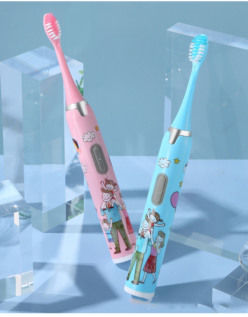 Cartoon Cute Soft Hair Baby Electric Toothbrush