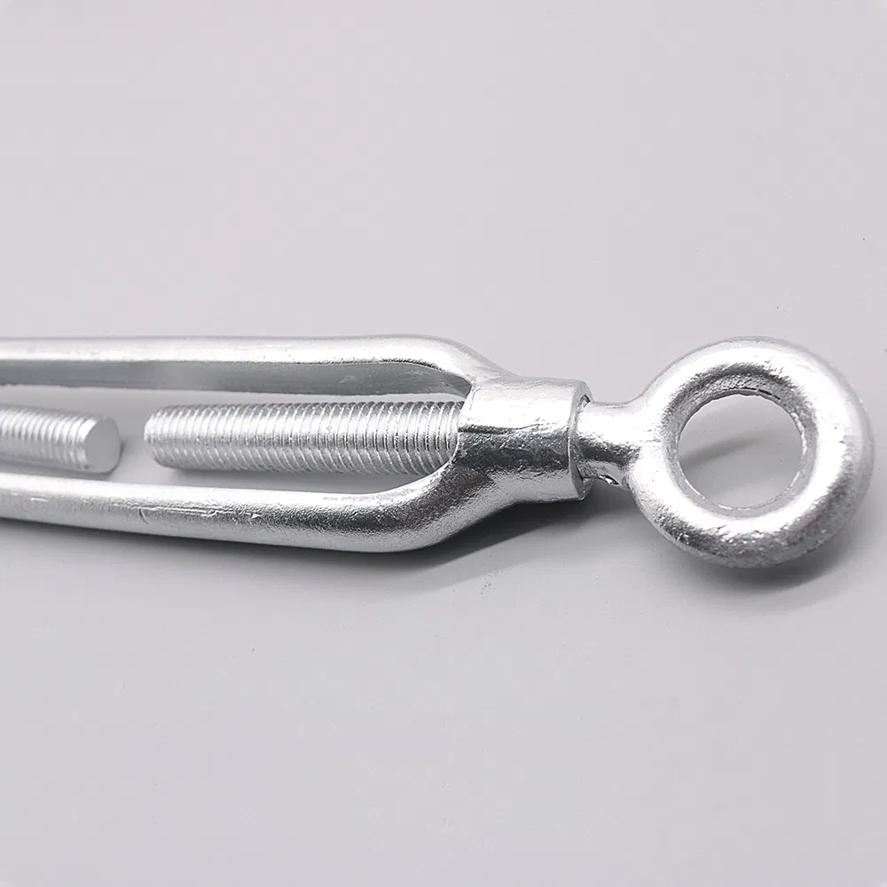 High Quality Open Body Turnbuckles Galvanized Steel Eye-Hook Turnbuckles