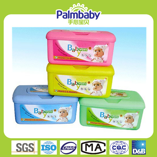 Baby Cleaning Wet Towel with Plastic Tub (BW-045)