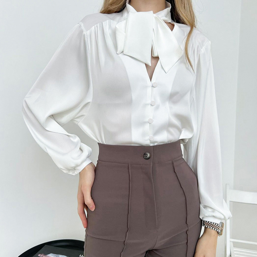 Комплект женский рубашка с принтом платье и блузка