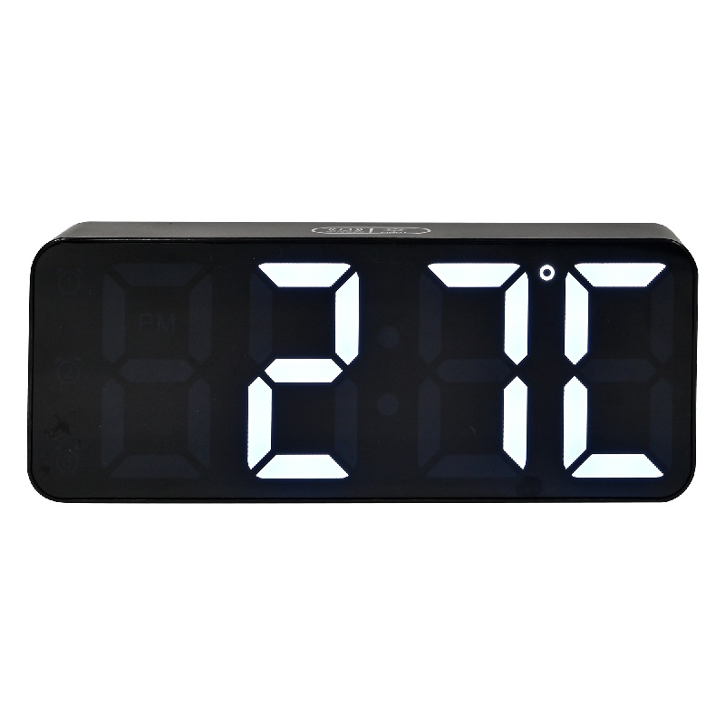 Square High Quality Red Remote Control Big Desk LED Clock