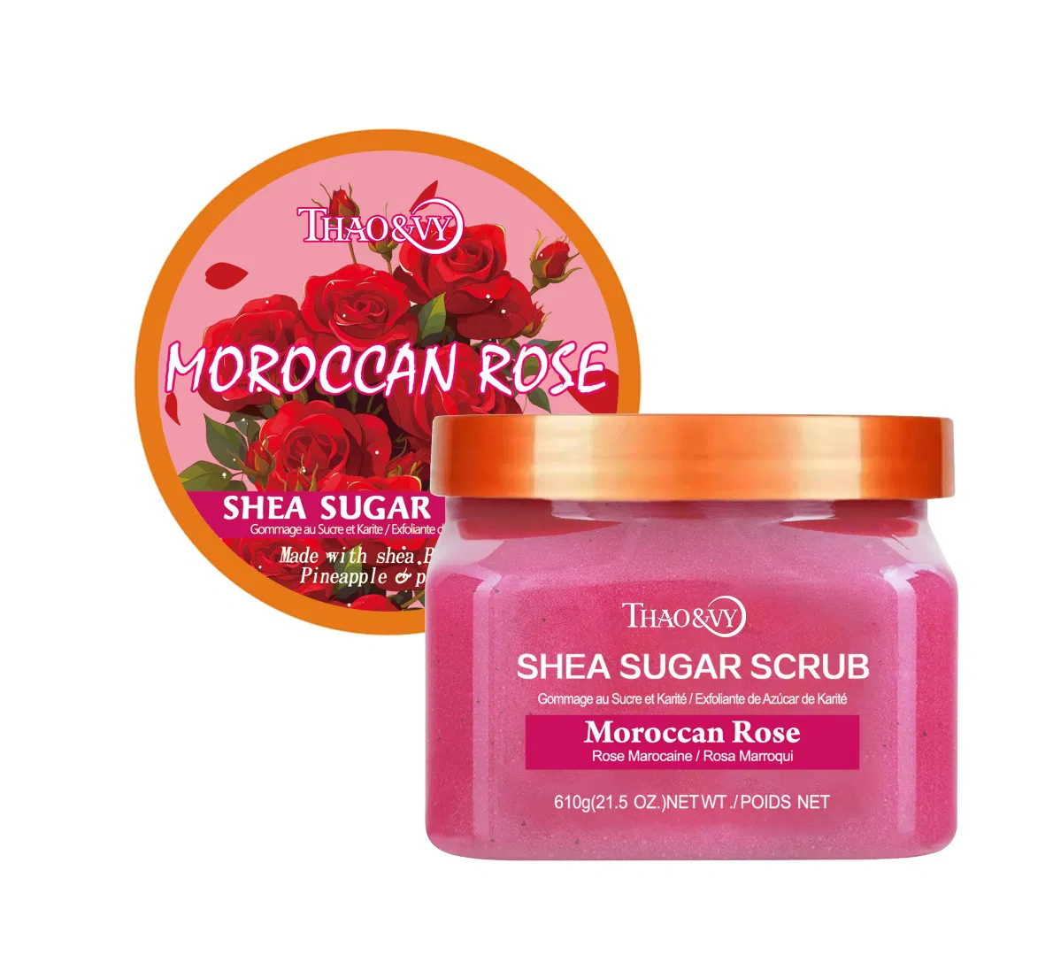 Gentle Exfoliating Body Scrub - 610g Custom Pack for Soft Skin