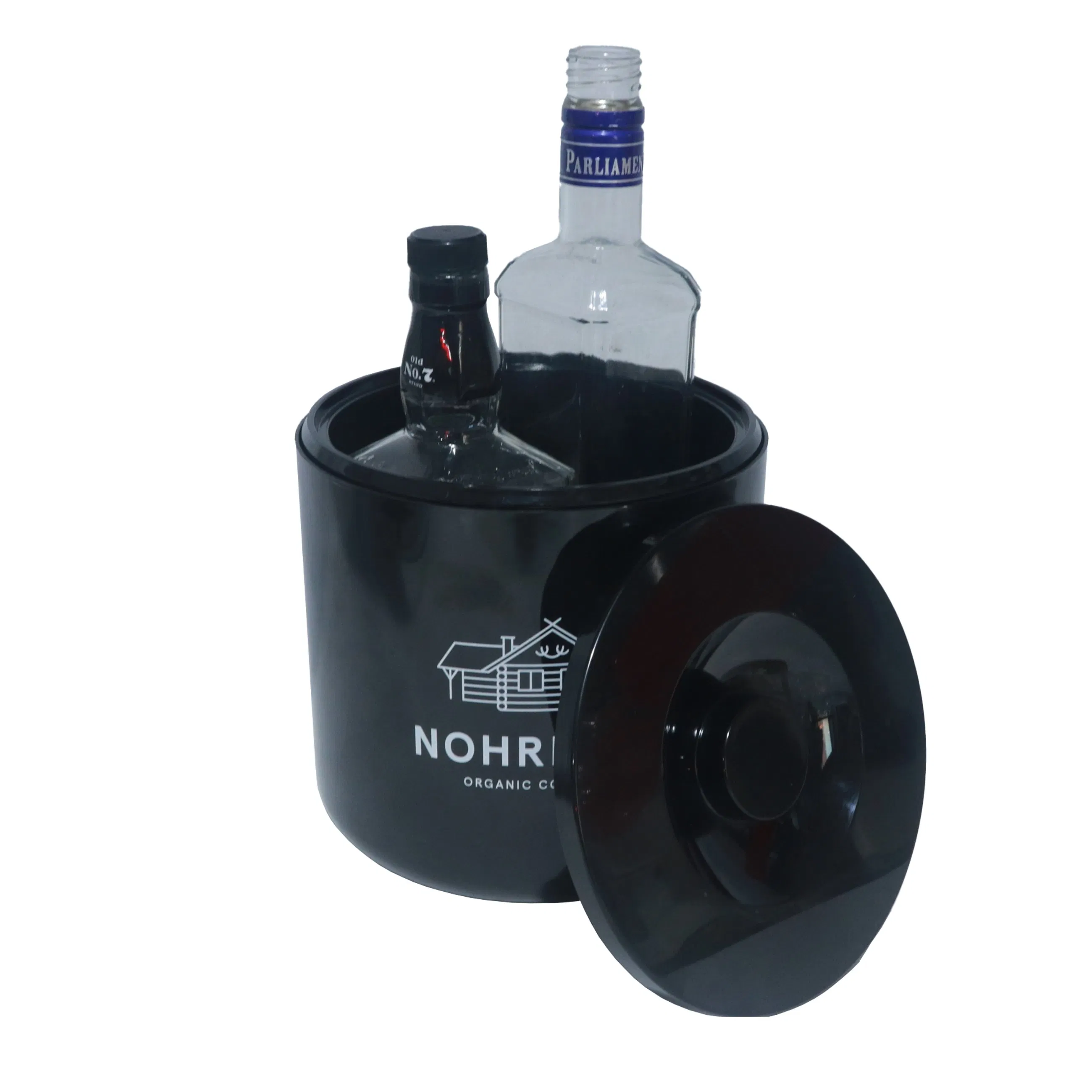 Strong Sturdy Material Smooth Surface Durable 5L 10L Large Plastic Ice Bucket for Maes Pils Mouten Kop Peeterman Artois