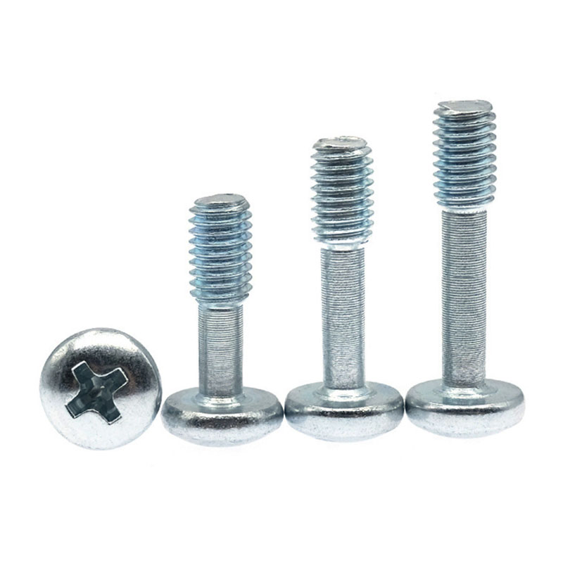 Pan Cross Philip Head M3 M4 M5 M6 Steel Zinc Plated Half Thread Captive Screw for Panel