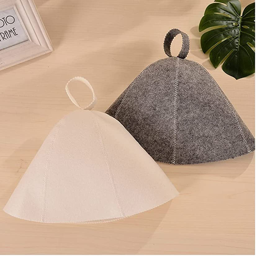 Cute Wool Bath Hats for Men/Women - Soft & Warm Thermal Protection