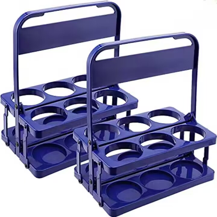 Personalized Portable Green Red Pink Collapsible Plastic Beer Basket 4/6 Pack Beer Bottle Holder Juice Wine Beverage Bottle Carrier for Tooheys Old Tooheys Pils