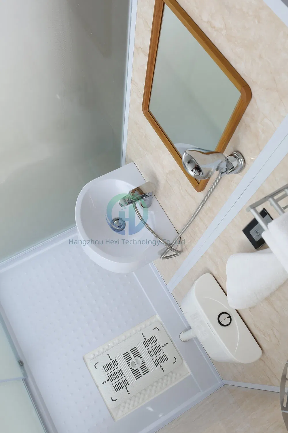 Most Convenient Sanitary Ware Prefab Toilet Bathroom Concealed Integrated Capsule Bathroom