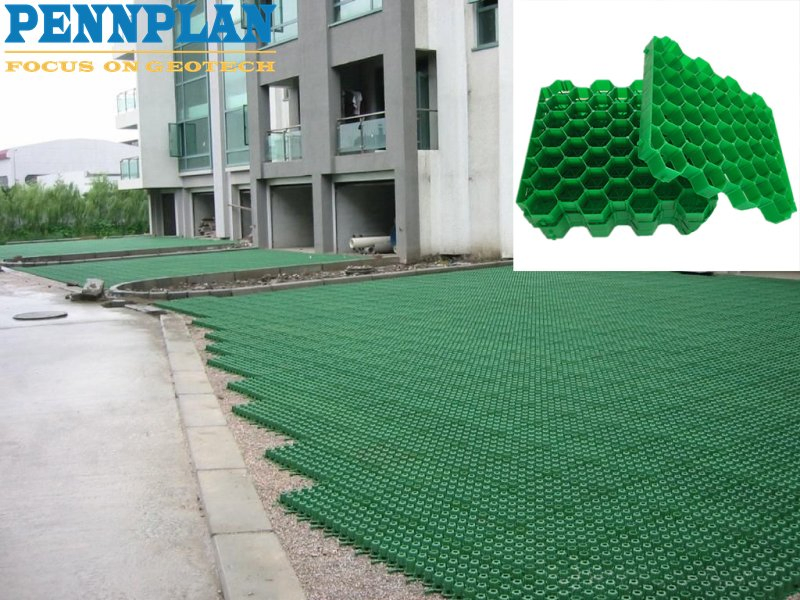 Greening Driveway Grid Paver Plastic Honeycomb Core Grid High Intensity Fire Lanes Grid