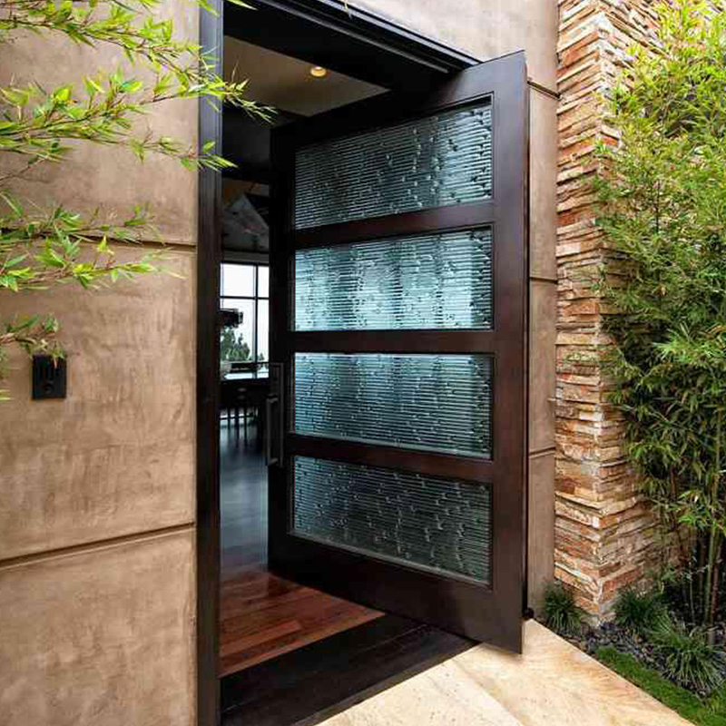 Modern Style Heavy Duty Design Wood Pivot Door for House