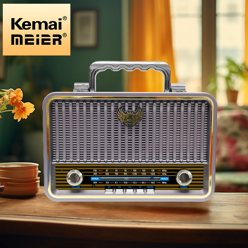 Newest Retro Desktop Radio Vintage FM Am Multi-Band Wooden Boxes Wireless Internet Radio