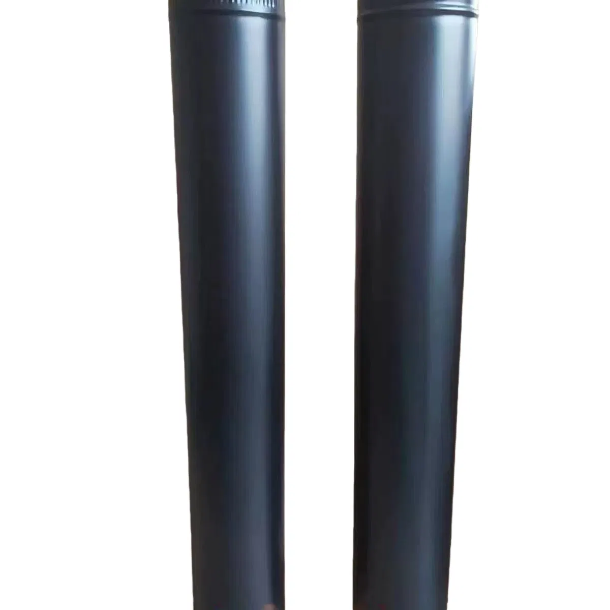 CE Indoor Fireplace Installation Single Wall Metal Black Stainless Chimney Pipe for Modern Wood-Burning Stove