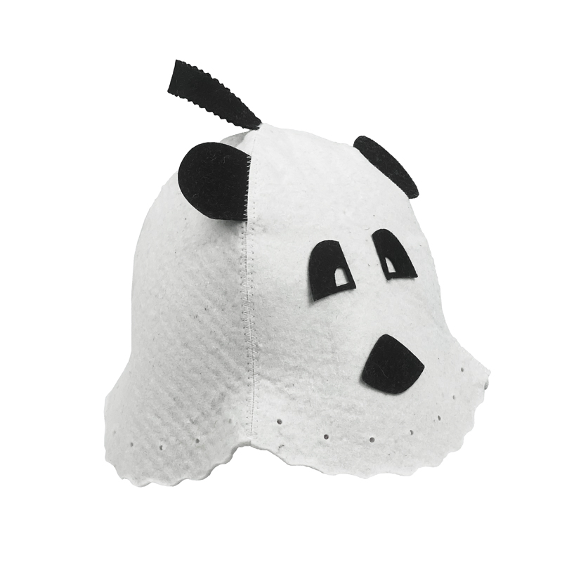 Unisex Wool Felt Smooth Thick Wool Fabric Sauna Hat in Bathing/Steaming.