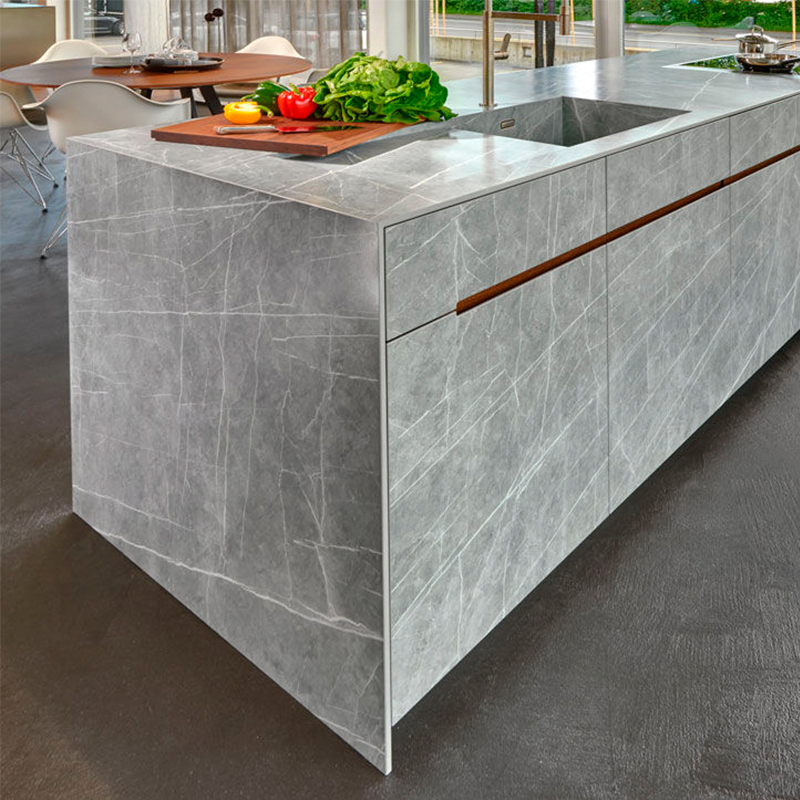Modern Custom Honed Sintered Stone Kitchen Countertops Manufacturers